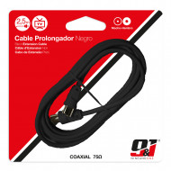 CABLE PROLONGADOR TV 2.5M NEGRO NINE&ONE BL.1