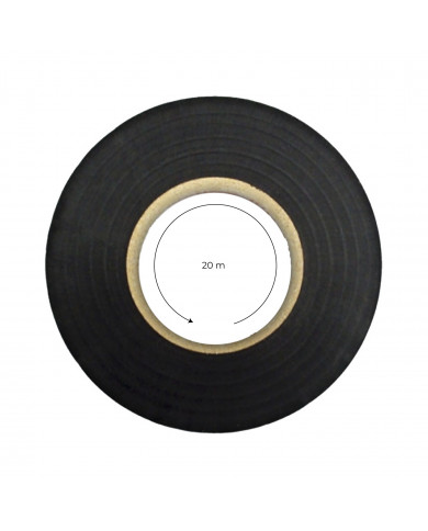 CINTA AISLANTE 20MX19MM NEGRA NINE&ONE BL.1