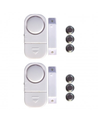 PACK 2 ALARMA DE PUERTAS Y VENTANAS (Pilas incl. 6xLR44) NINE&ONE TF3