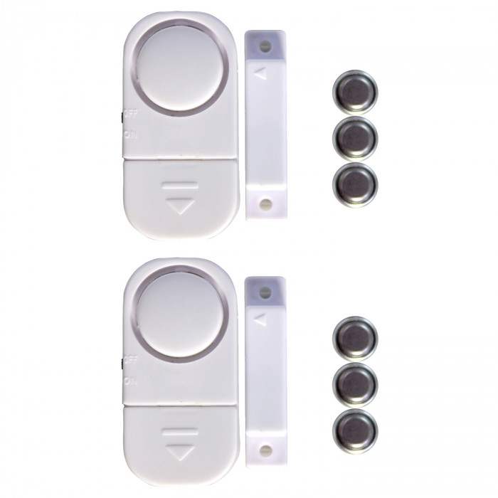 PACK 2 ALARMA DE PUERTAS Y VENTANAS (Pilas incl. 6xLR44) NINE&ONE TF3