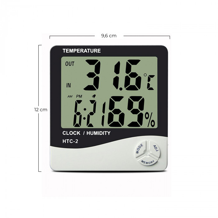 ESTACION METEOROLOGICA DIGITAL CON SONDA DE 3M DE CABLE (Pilas incl. 1xLR03) NINE&ONE TF4 BL.1