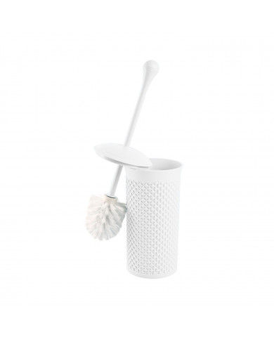 SET ESCOBILLA DE BAÑO RESINA BLANCO 7HOUSE