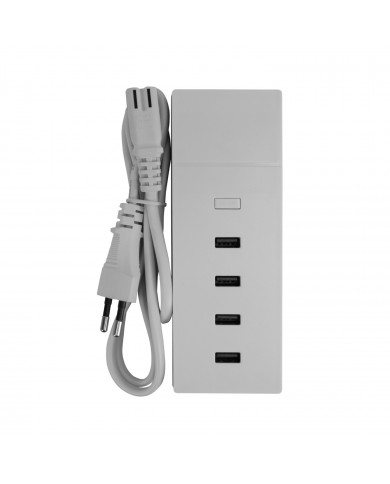 BASE DE CARGA ULTRA RAPIDA 4 USB 4,2A 158X56X24mm PREMIUM NINE&ONE BL.1