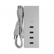 BASE DE CARGA ULTRA RAPIDA 4 USB 4,2A 158X56X24mm PREMIUM NINE&ONE BL.1