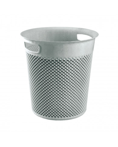 CESTA DE RESINA REDONDA C/ASA GRIS (28,5 X 30 CM) 12L 7 HOUSE