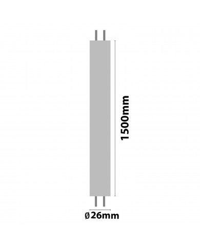 TUBOS LED APERTURA 320º T8 150 CM 24W 4000K 2052LM 30000H BIPOLAR