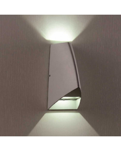 APLIQUE LED 2C BHETA IP54 2W 3000 126X84X170MM GRIS