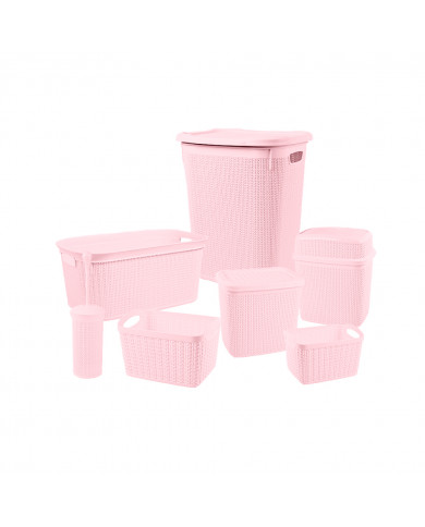 SET DE BAÑO 7 PIEZAS GRIS 7HOUSE