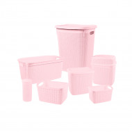 SET DE BAÑO 7 PIEZAS GRIS 7HOUSE