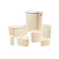 SET DE BAÑO 7 PIEZAS ROSA 7HOUSE