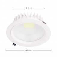DOWNLIGHT LED REDONDO ECO 120º 15W IP44 4000 190X58MM 30000H