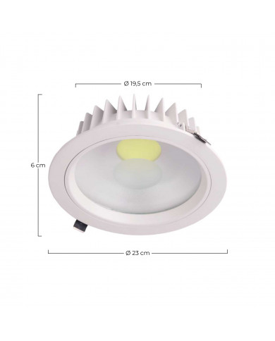DOWNLIGHT LED REDONDO ECO 120º 35W 3000 230X60MM