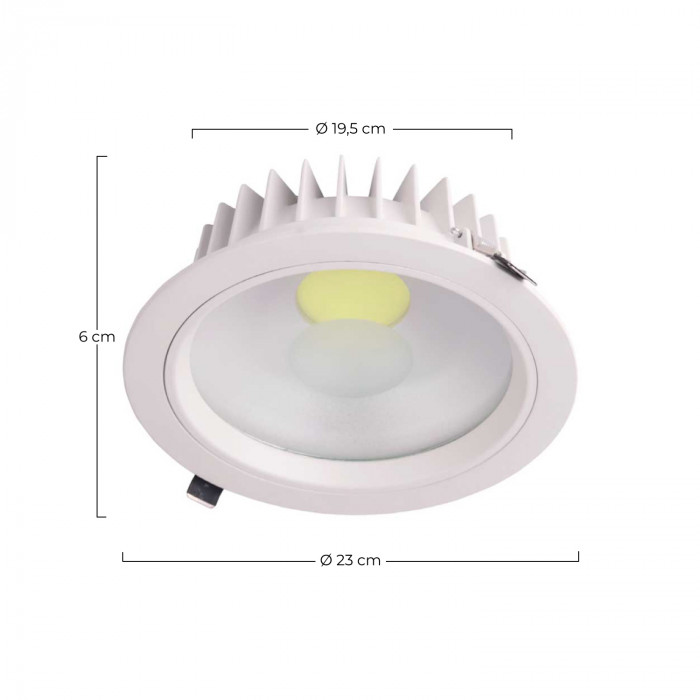 DOWNLIGHT LED REDONDO ECO 120º 35W 3000 230X60MM