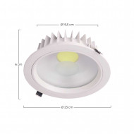 DOWNLIGHT LED REDONDO ECO 120º 35W 3000 230X60MM