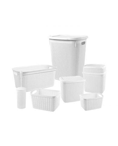 SET DE BAÑO 7 PIEZAS BLANCO 7HOUSE