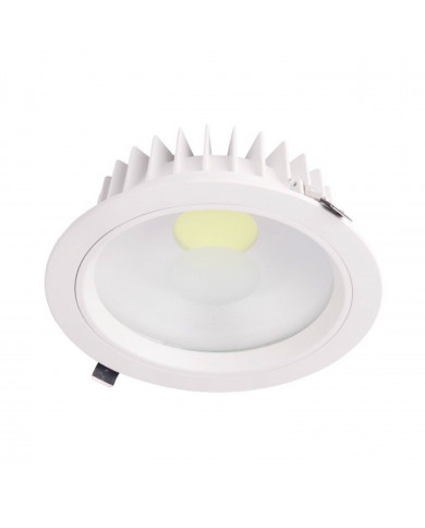 DOWNLIGHT LED TRANSLUCIDO COB 18W 90LM/W 120º 4000K 30000H Ø230x60MM  IP44