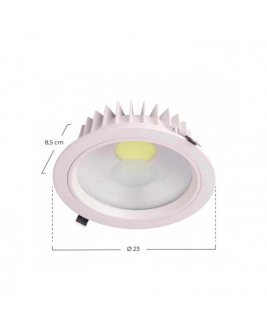 DOWNLIGHT LED REDONDO ECO 120º 30W 6000ºK 230X85MM