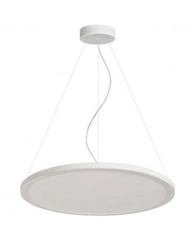 PANEL LED SUSPENDIDO CIRCULAR BLANCO ALUMINIO BASE GRIS 36W - Ø60 cm