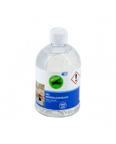 GEL LIMPIADOR SIN ACLARADO CON ALCOHOL H91 MEDICAL 500ML