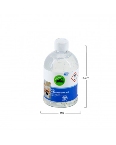 GEL LIMPIADOR SIN ACLARADO CON ALCOHOL H91 MEDICAL 500ML