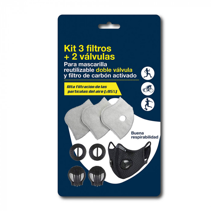 KIT RECAMBIOS 3 FILTROS + 2 VÁLVULAS PARA REF. 19014 y 19032 H91 MEDICAL BS