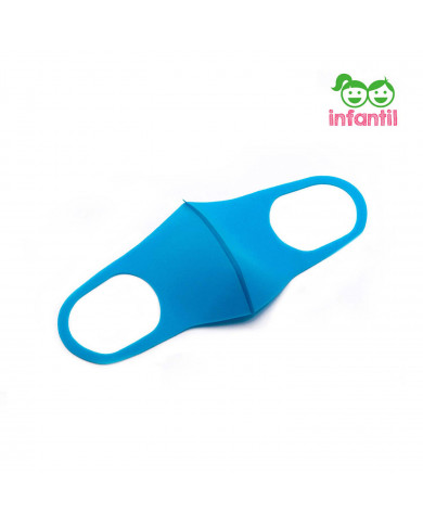 MASCARILLA INFANTIL REUTILIZABLE POLIURETANO AZUL H91 MEDICAL