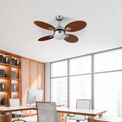 VENTILADOR CON LUZ MÓNACO MADERA 46W 4 ASPAS 3 VELOC. DIAM106CM  (BOMB.NO INCL.) RAYDAN HOME VENTILADOR CON LUZ MÓNACO MADERA 46W 4 ASPAS 3 VELOC. DIAM106CM  (BOMB.NO INCL.) RAYDAN HOME
