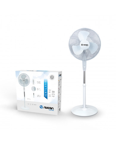 VENTILADOR DE PIE 40CM 40W RAYDAN HOME