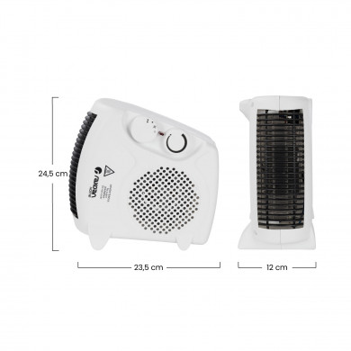 CALEFACTOR VERTICAL/HORIZONTAL BLANCO 2000W RAYDAN HOME CALEFACTOR VERTICAL/HORIZONTAL BLANCO 2000W RAYDAN HOME