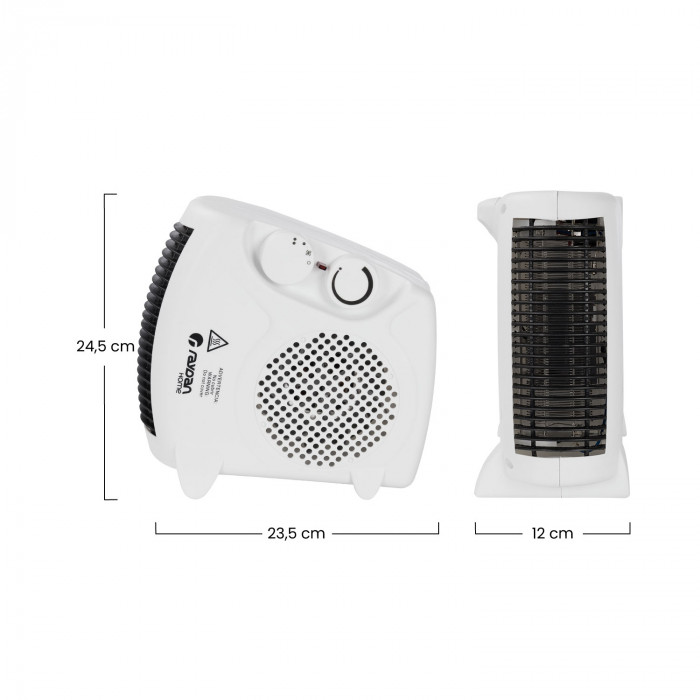 CALEFACTOR VERTICAL/HORIZONTAL BLANCO 2000W RAYDAN HOME