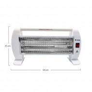 ESTUFA CUARZO SUELO HORIZONTAL BLANCA 400W/800W/1200W  RAYDAN HOME