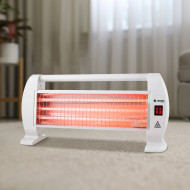 ESTUFA CUARZO SUELO HORIZONTAL BLANCA 400W/800W/1200W  RAYDAN HOME