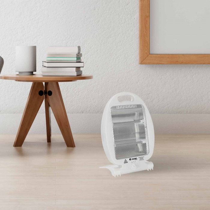 ESTUFA CUARZO FIJA VERTICAL BLANCA 400W/800W RAYDAN HOME
