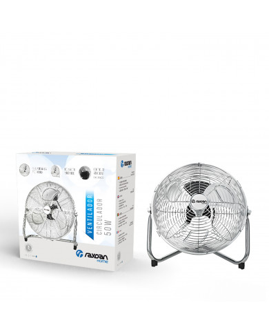 VENTILADOR CIRCULADOR 12" 30 CM METALICO 50W RAYDAN HOME