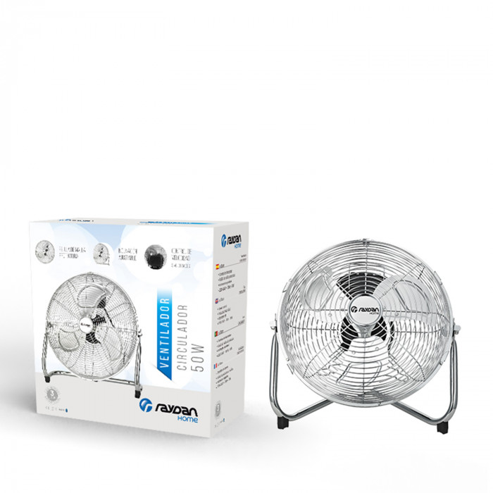 VENTILADOR CIRCULADOR 12" 30 CM METALICO 50W RAYDAN HOME