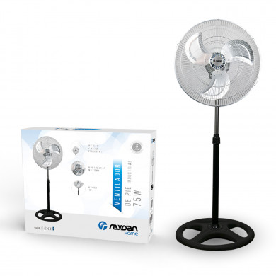 VENTILADOR DE PIE INDUSTRIAL 18" 45 CM 75W RAYDAN HOME