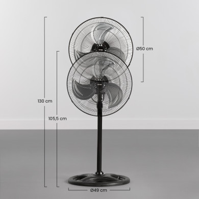 VENTILADOR DE PIE INDUSTRIAL 18" 45 CM 75W RAYDAN HOME