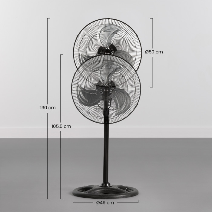 VENTILADOR DE PIE INDUSTRIAL 18" 45 CM 75W RAYDAN HOME