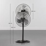 VENTILADOR DE PIE INDUSTRIAL 18" 45 CM 75W RAYDAN HOME