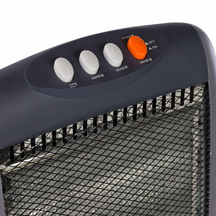 ESTUFA HALOGENA OSCILANTE GRIS 400/800/1200W RAYDAN HOME