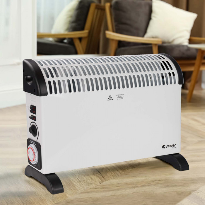 CONVECTOR CON TURBO Y TIMER 15'/24H BLANCO 2000W RAYDAN HOME