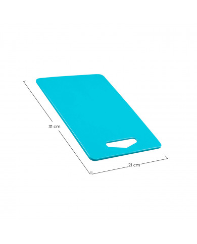 TABLA DE CORTE RECTANGULAR AZUL C/ASA (31 X 21 X 0,7 CM) 7HOUSE