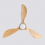 VENTILADOR TECHO DAKOTA 55W MOTOR DC 153mm CON LUZ LED 18W NEGRO/MADERA OSCURA DAYRON