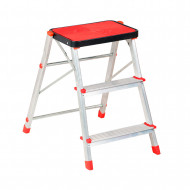 TABURETE ACERO+ALUMINIO 3 PELDAÑOS 89X48CM 3,42KG CARGA MÁX. 150KG 7 HOUSE