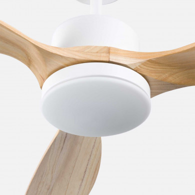 VENTILADOR TECHO NUEVA YORK 55W MOTOR DC 153mm CON LUZ LED 18W BLANCO/MADERA CLARA DAYRON VENTILADOR TECHO NUEVA YORK 55W MOTOR DC 153mm CON LUZ LED 18W BLANCO/MADERA CLARA DAYRON