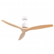 VENTILADOR TECHO NEBRASKA 55W MOTOR DC 153mm NEGRO/MADERA OSCURA DAYRON