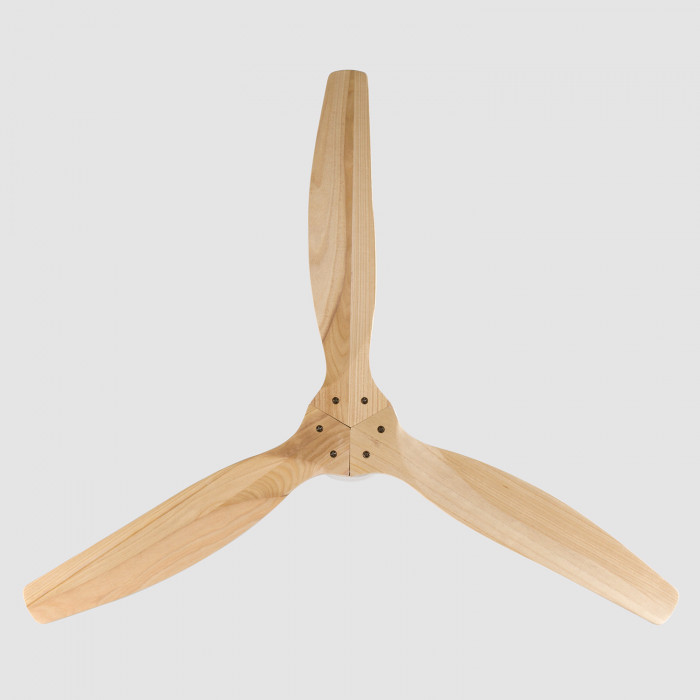 VENTILADOR TECHO NEBRASKA 55W MOTOR DC 153mm BLANCO/MADERA CLARA DAYRON