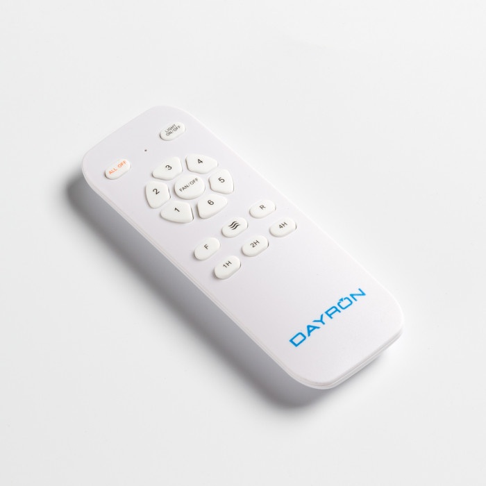 VENTILADOR TECHO NEBRASKA 55W MOTOR DC 153mm BLANCO/MADERA CLARA DAYRON