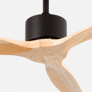 VENTILADOR TECHO NEBRASKA 55W MOTOR DC 153mm NEGRO/MADERA OSCURA DAYRON