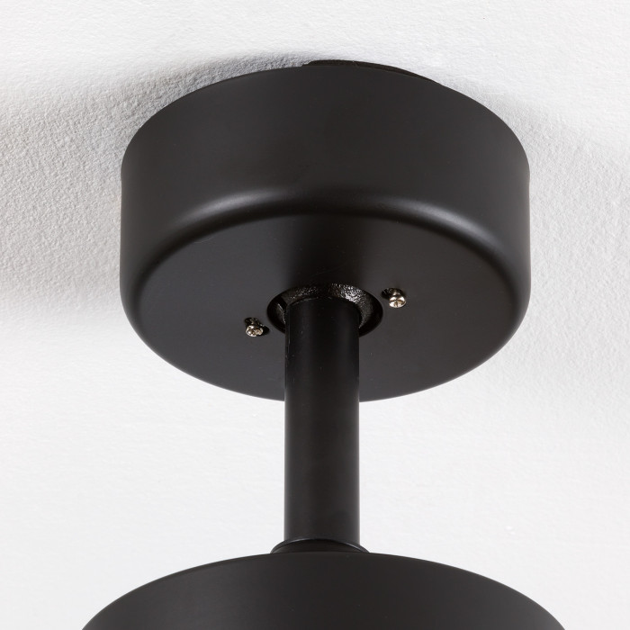 VENTILADOR TECHO NEBRASKA 55W MOTOR DC 153mm NEGRO/MADERA OSCURA DAYRON